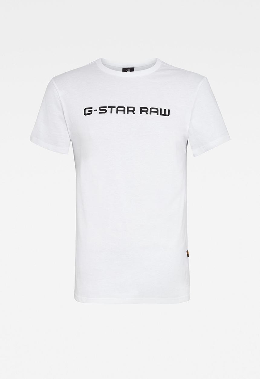 G-STAR - Graphic core straight r t s\s - white