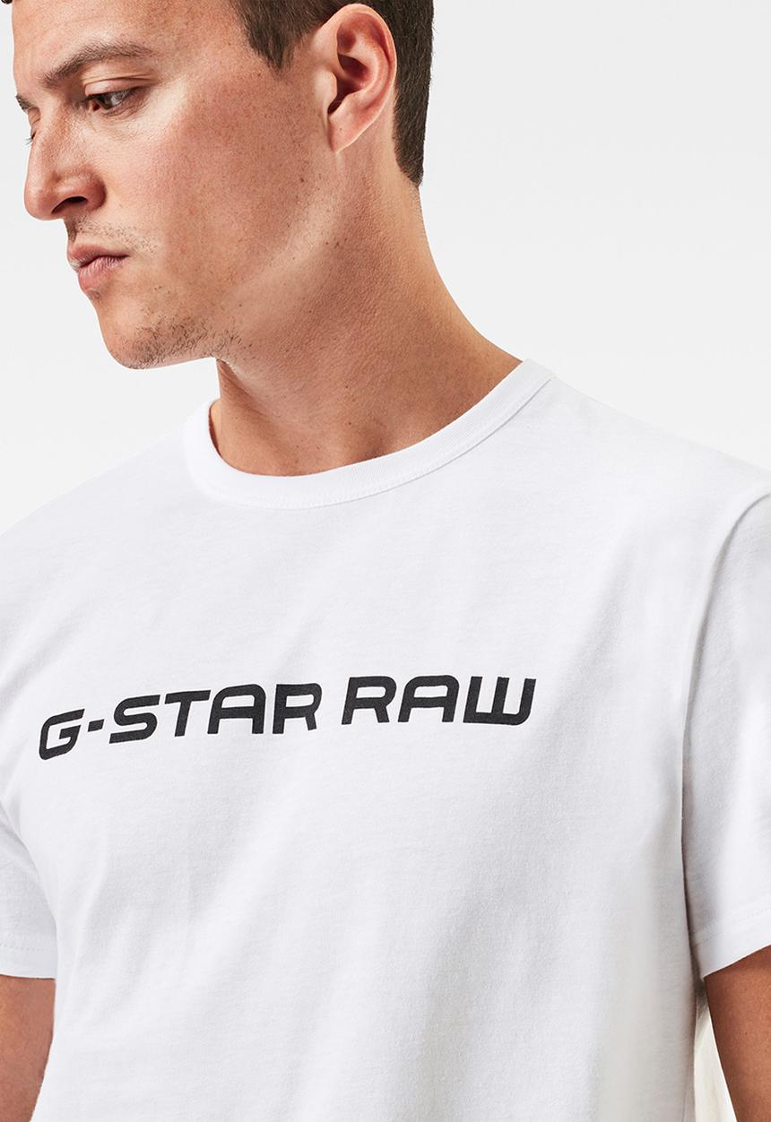 G-STAR - Graphic core straight r t s\s - white