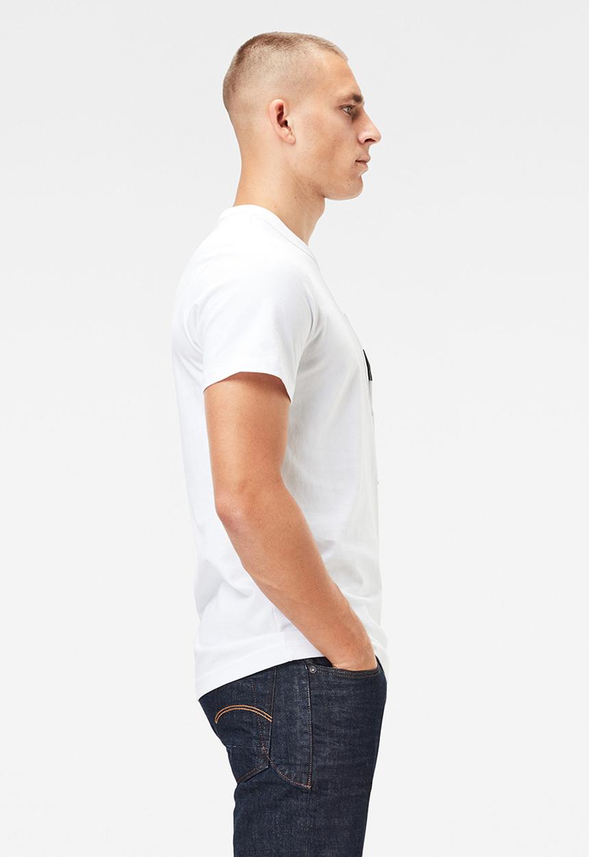 G-STAR - Utility pocket logo r t s\s - white