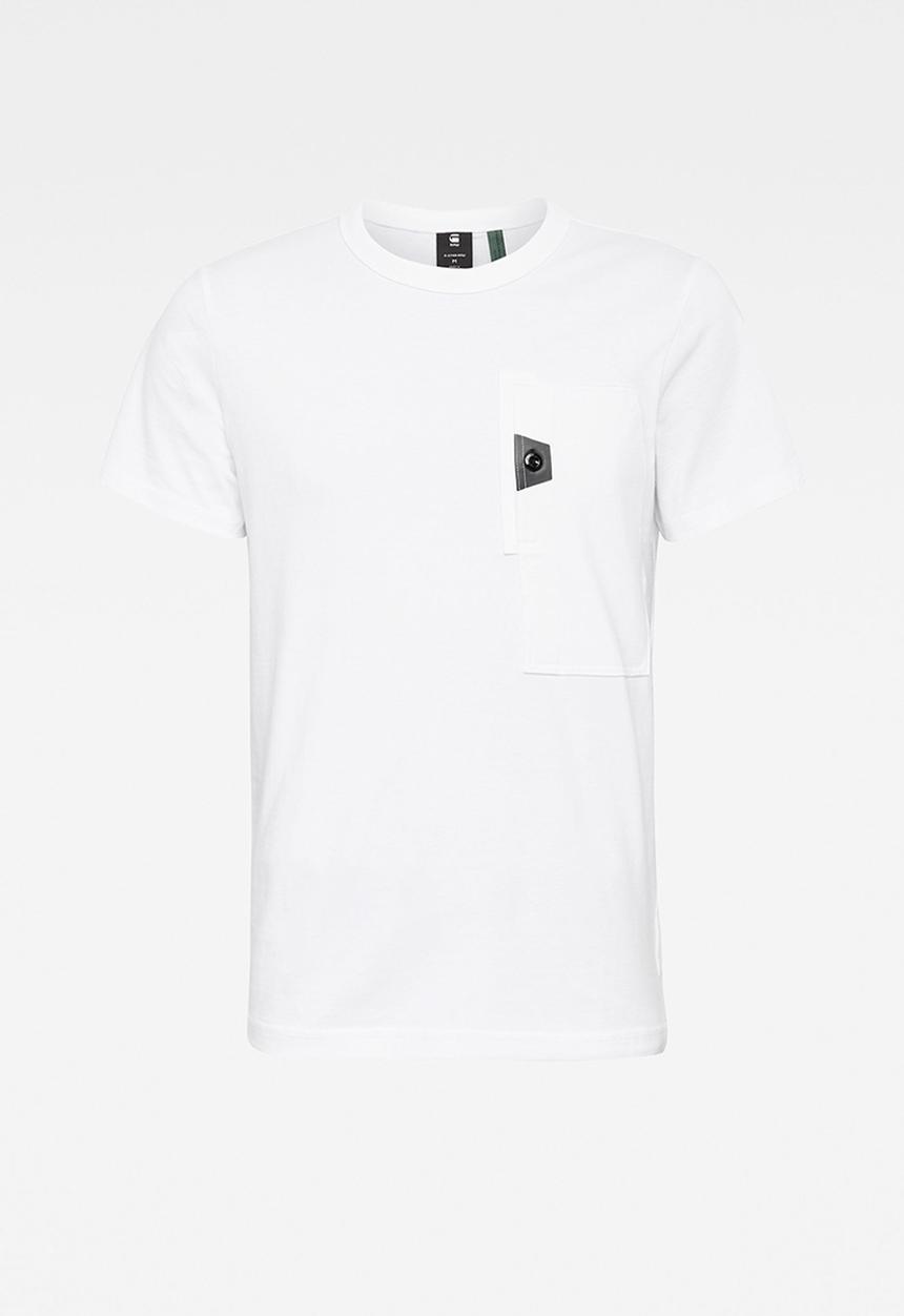 G-STAR - Utility pocket logo r t s\s - white