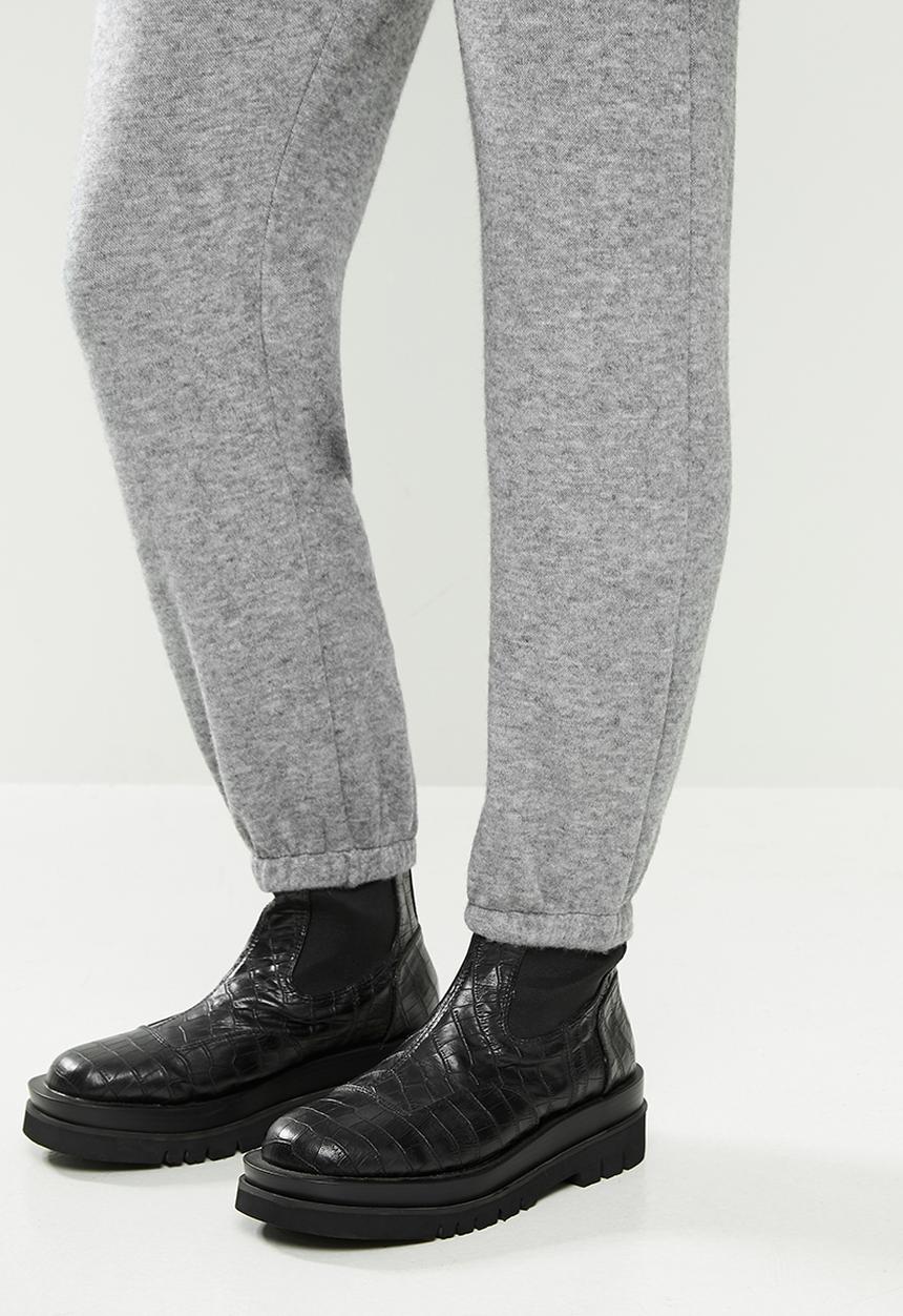 Blake - Premium soft touch hooded jumpsuit - grey