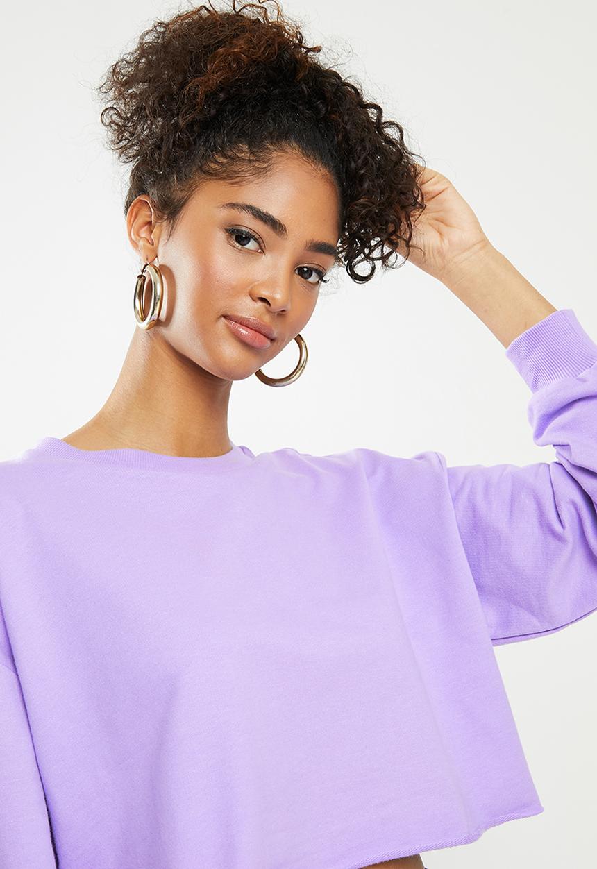 Blake - Cropped sweater - lilac 