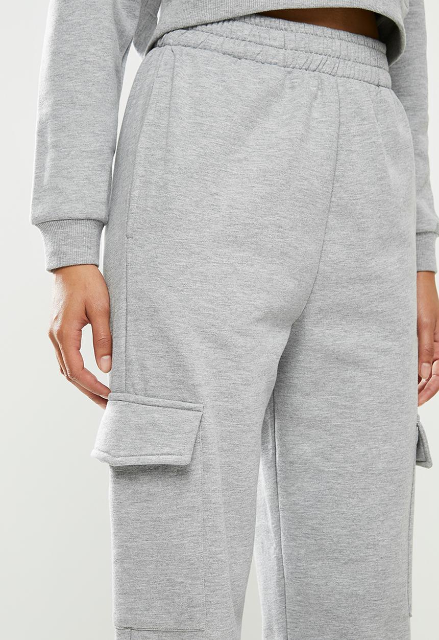 Blake - Fleece cargo jogger - grey 