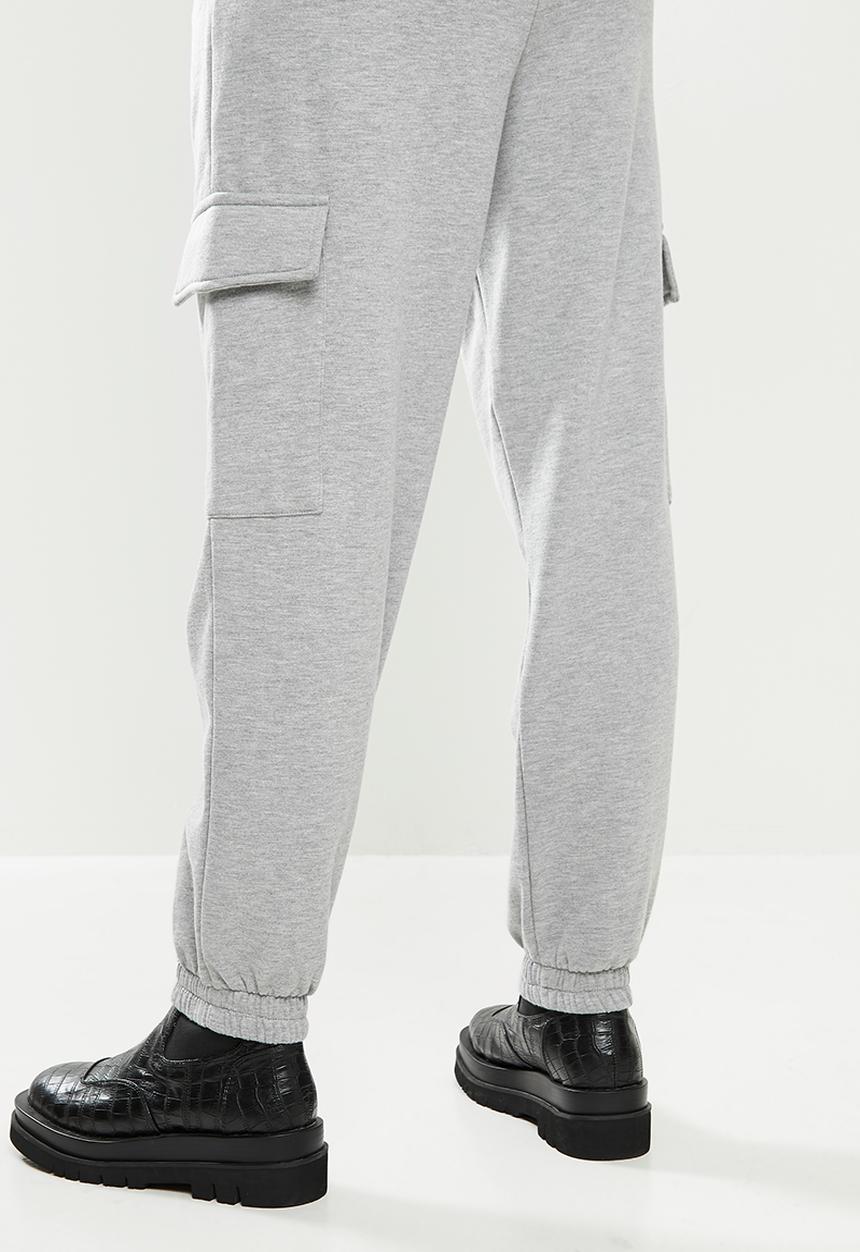 Blake - Fleece cargo jogger - grey 