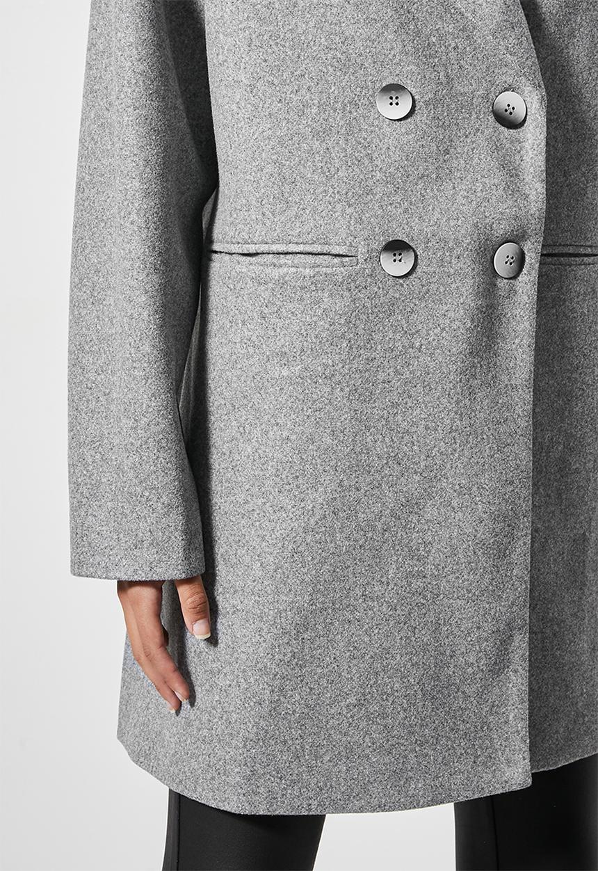 Superbalist - Double breasted blazer coat - light grey 