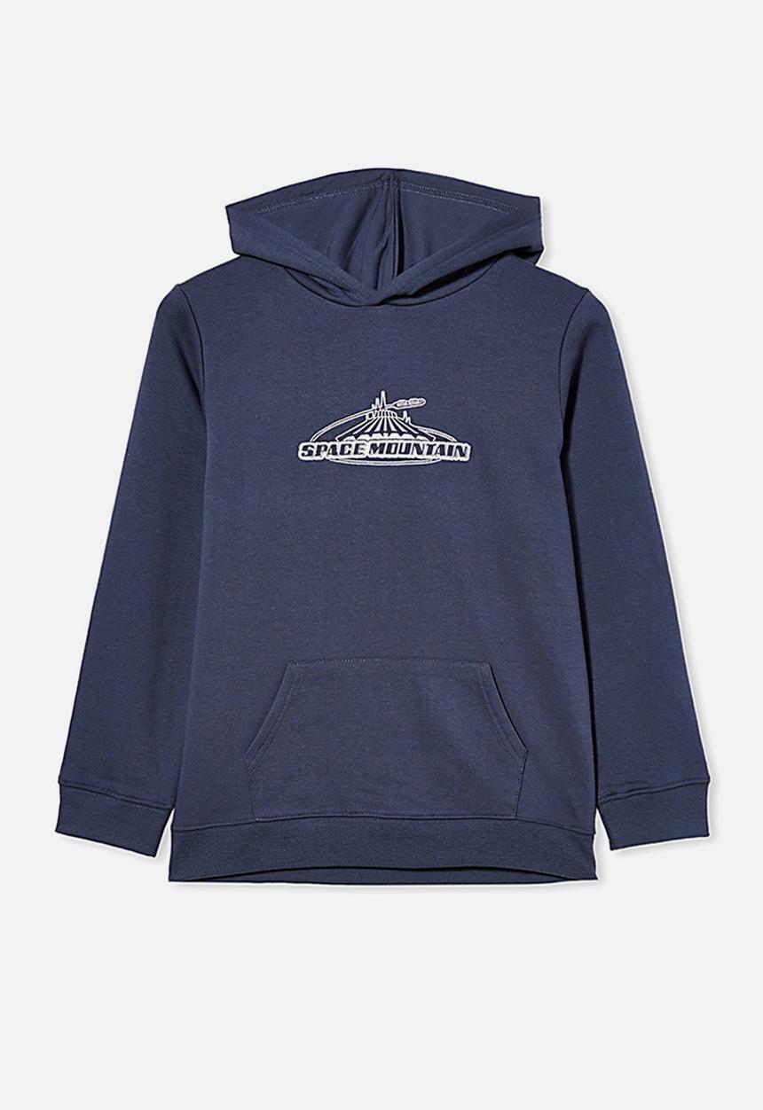 Cotton On - License free hoodie - lcn dis vintage navy /space mountain