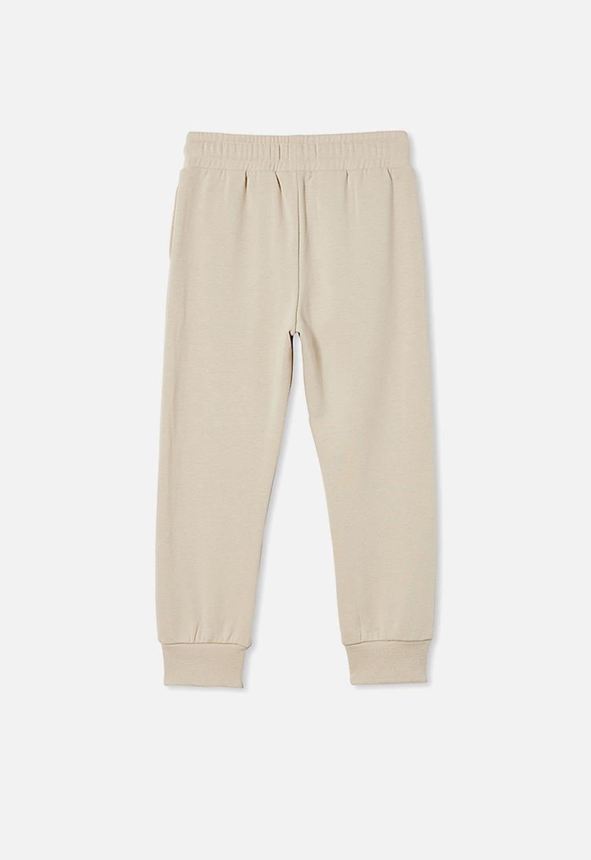 Cotton On - License slouch trackpant - beige