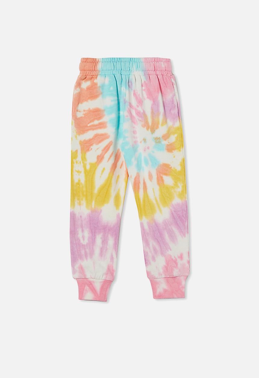 Cotton On - License marlo trackpant - lcn dis mickey/rainbow tie dye