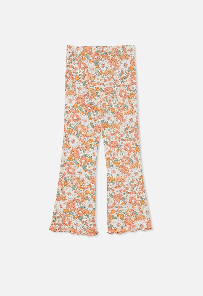 Cotton On - Francine flare pant - crystal pink/retro blooms
