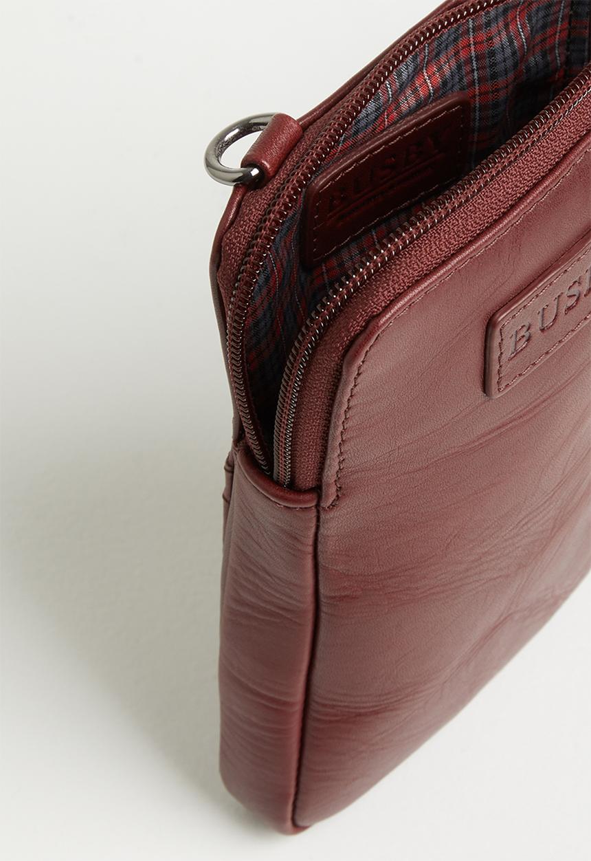 BUSBY - Jackie on the go crossbody - burgundy 