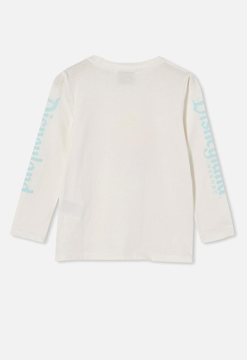 Cotton On - License long sleeve tee - lcn dis happiest place on earth/vanilla