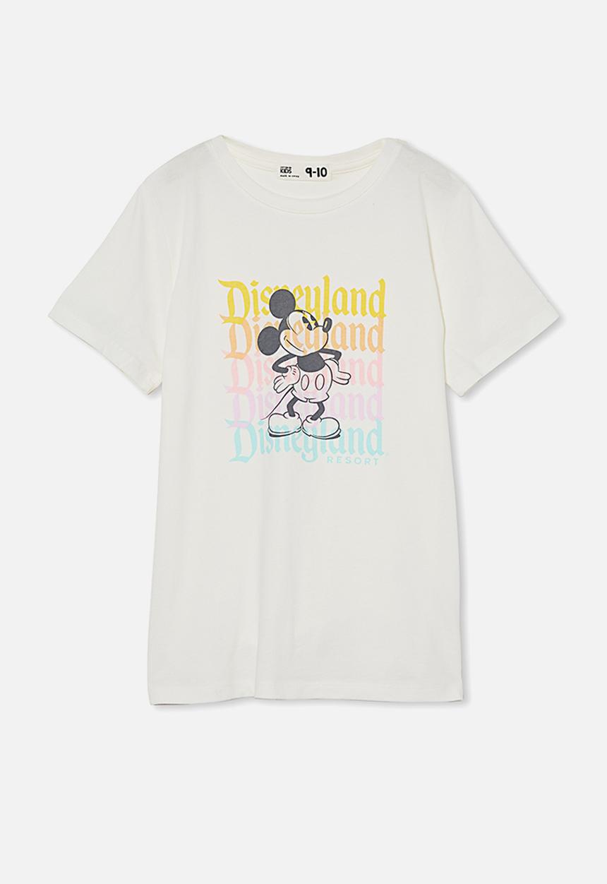 Cotton On - License short sleeve tee - lcn dis mickey rainbow logos/vanilla