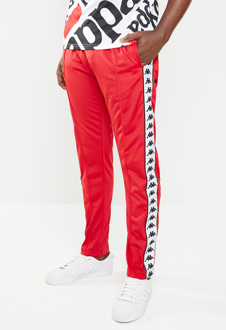 KAPPA - Astoria snap pants - red