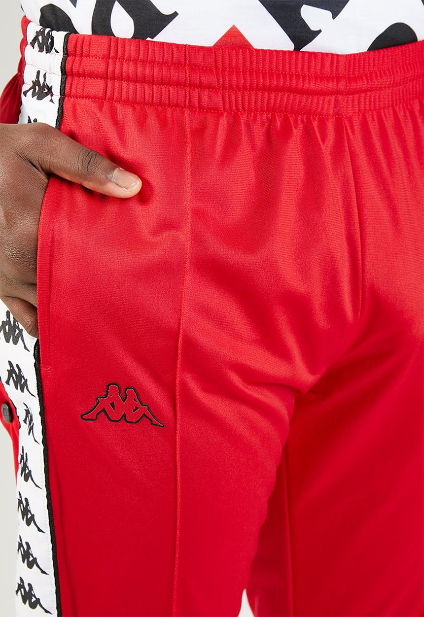 KAPPA - Astoria snap pants - red