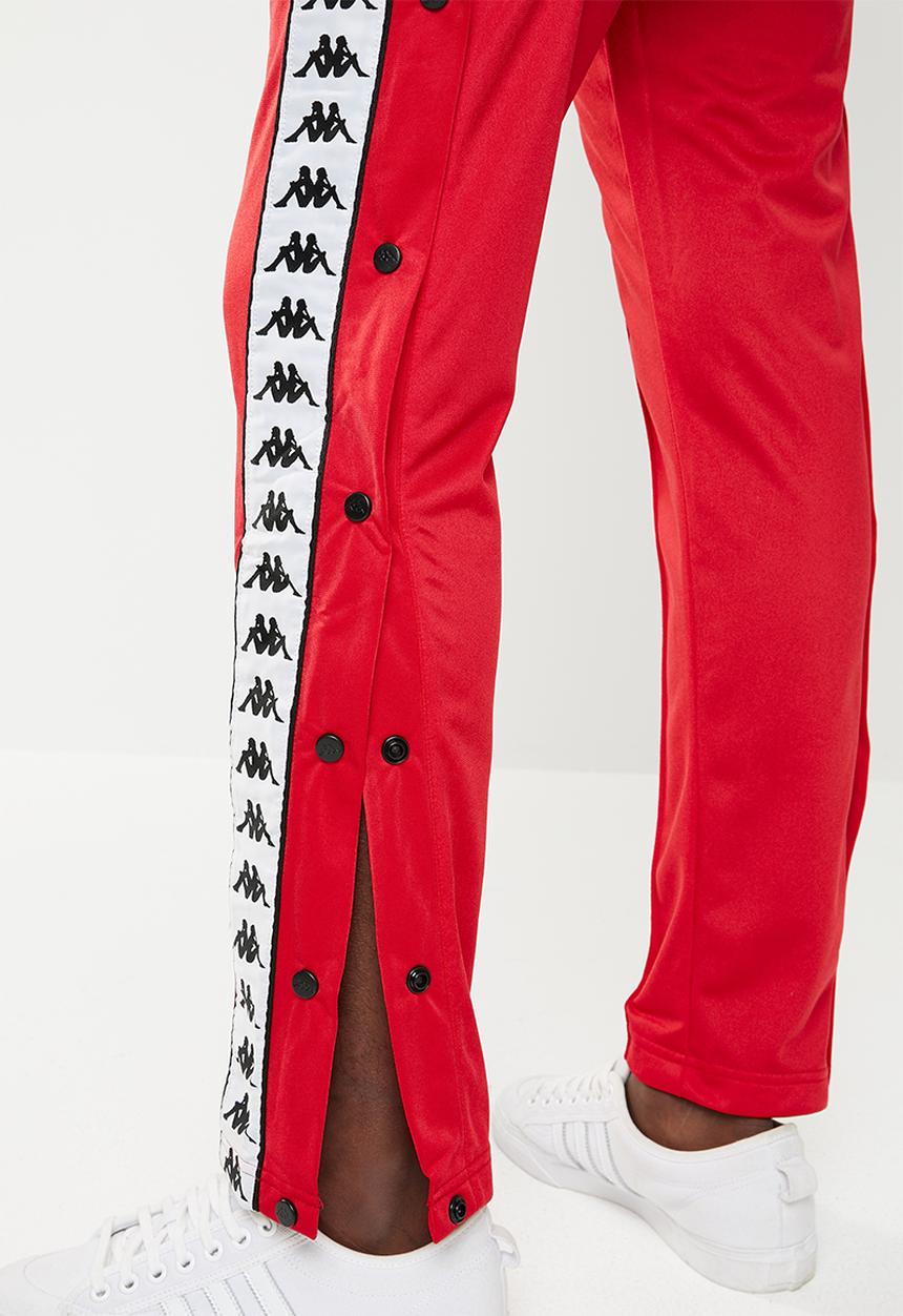 KAPPA - Astoria snap pants - red