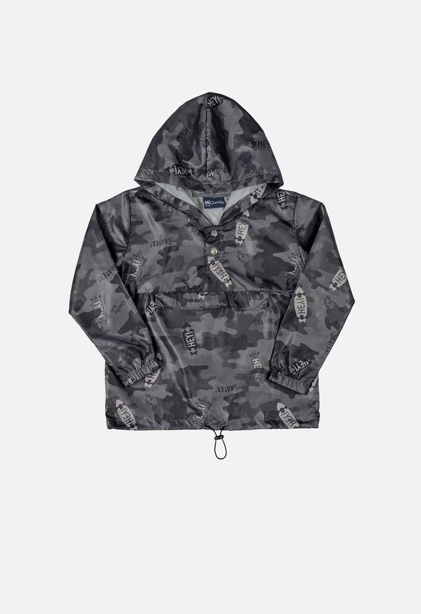 Quimby - Teens camo print jacket - grey/multi
