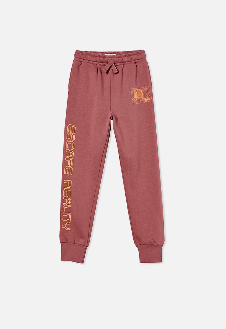 Cotton On - Mason trackpant - vintage berry