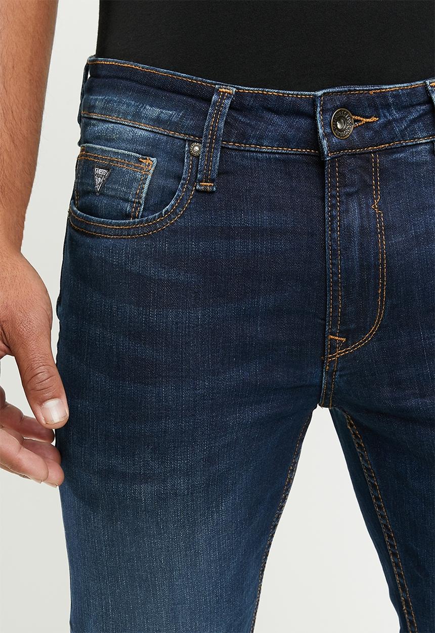 GUESS - Skinny jeans - literigde wash blue