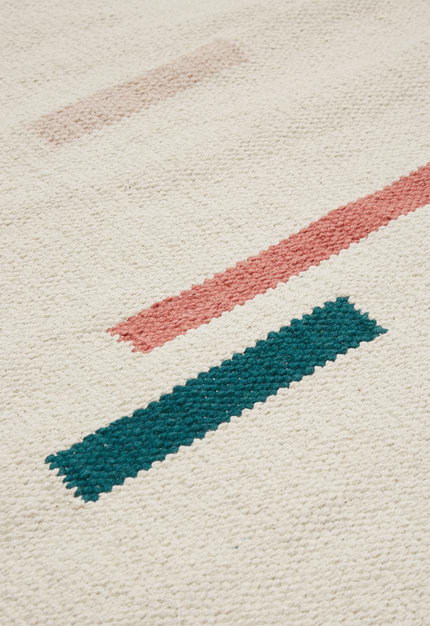 Sixth Floor - Rea dash woven rug - pink