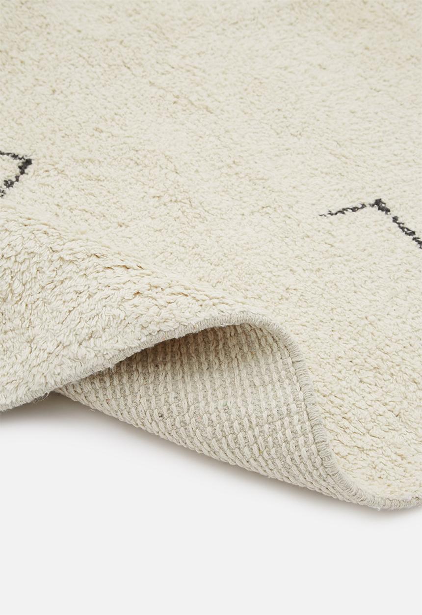 Sixth Floor - Oiy-oiy tufted rug - black & cream