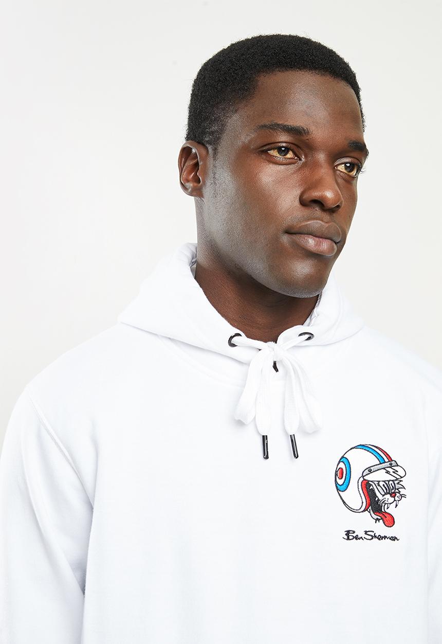 Ben Sherman - Cat pullover - white