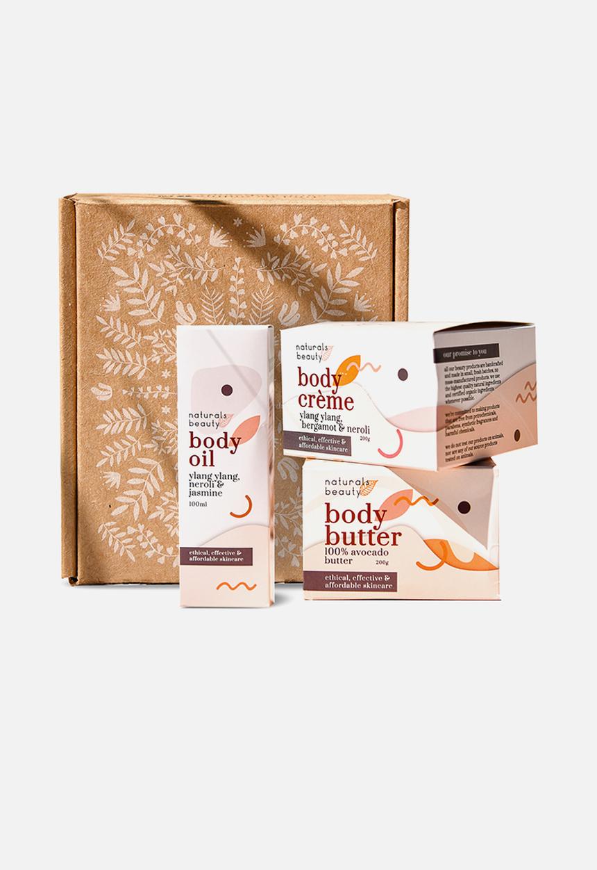 Naturals Beauty - Body Care Gift Box - 3 Piece Set