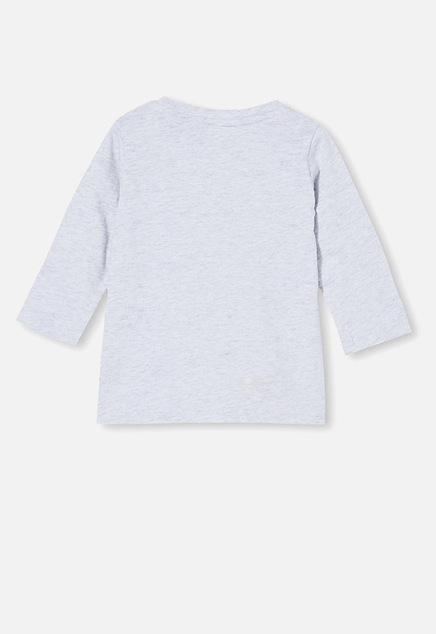 Cotton On - Jamie long sleeve tee - license - light grey 