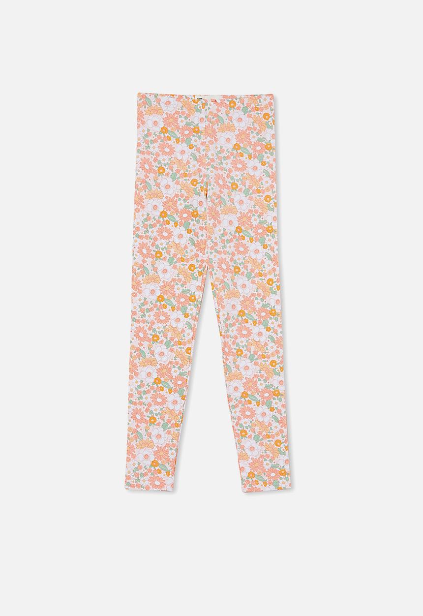 Cotton On - Alex legging - crystal pink/retro blooms