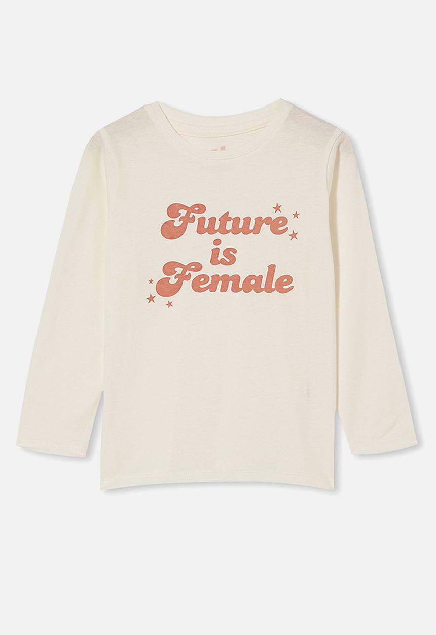 Cotton On - Penelope long sleeve tee - vanilla/future is female