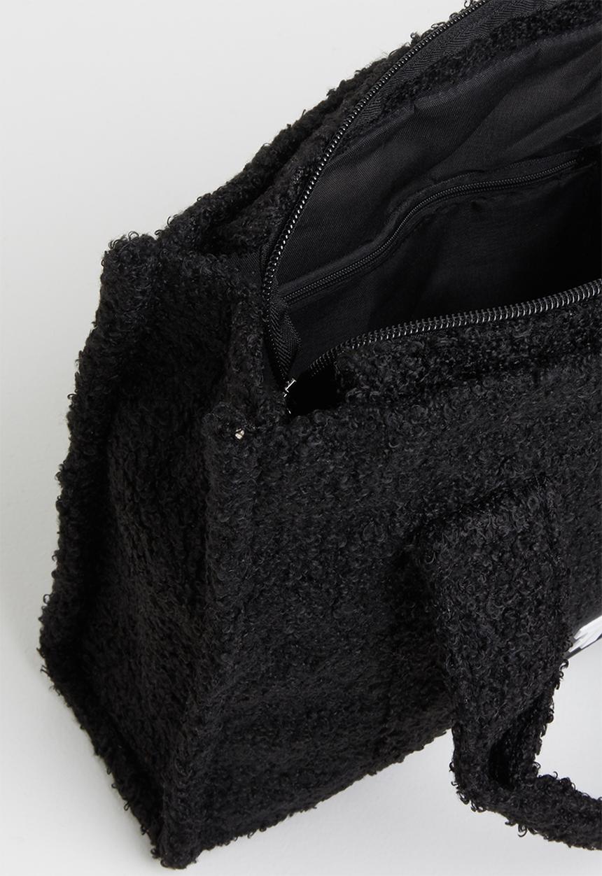 Tom Tom - Teddy tote bag - black