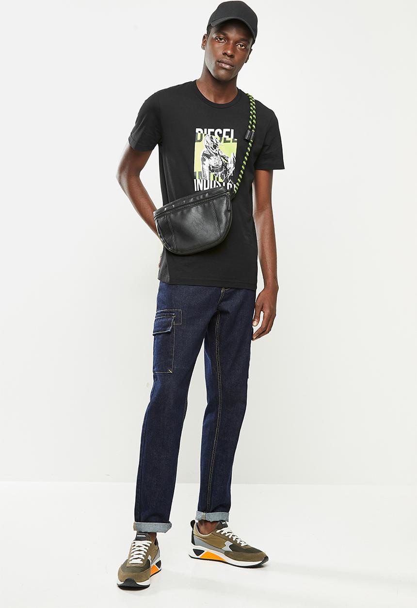 Diesel  - T-diegos-k44 t-shirt- black