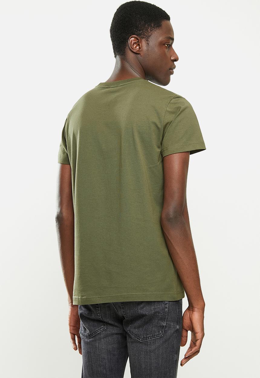 Diesel  - T-diego-logo T-shirt- olive
