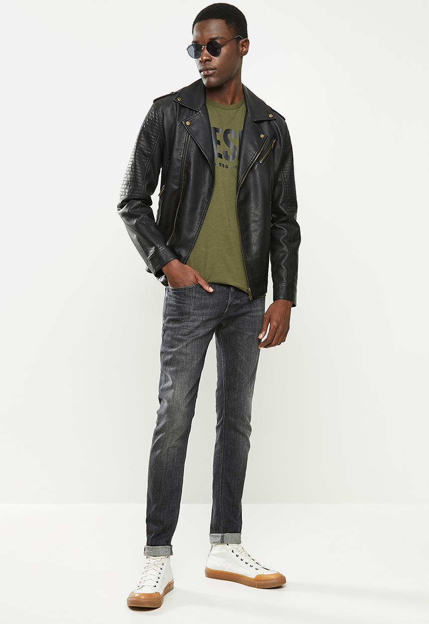 Diesel  - T-diego-logo T-shirt- olive