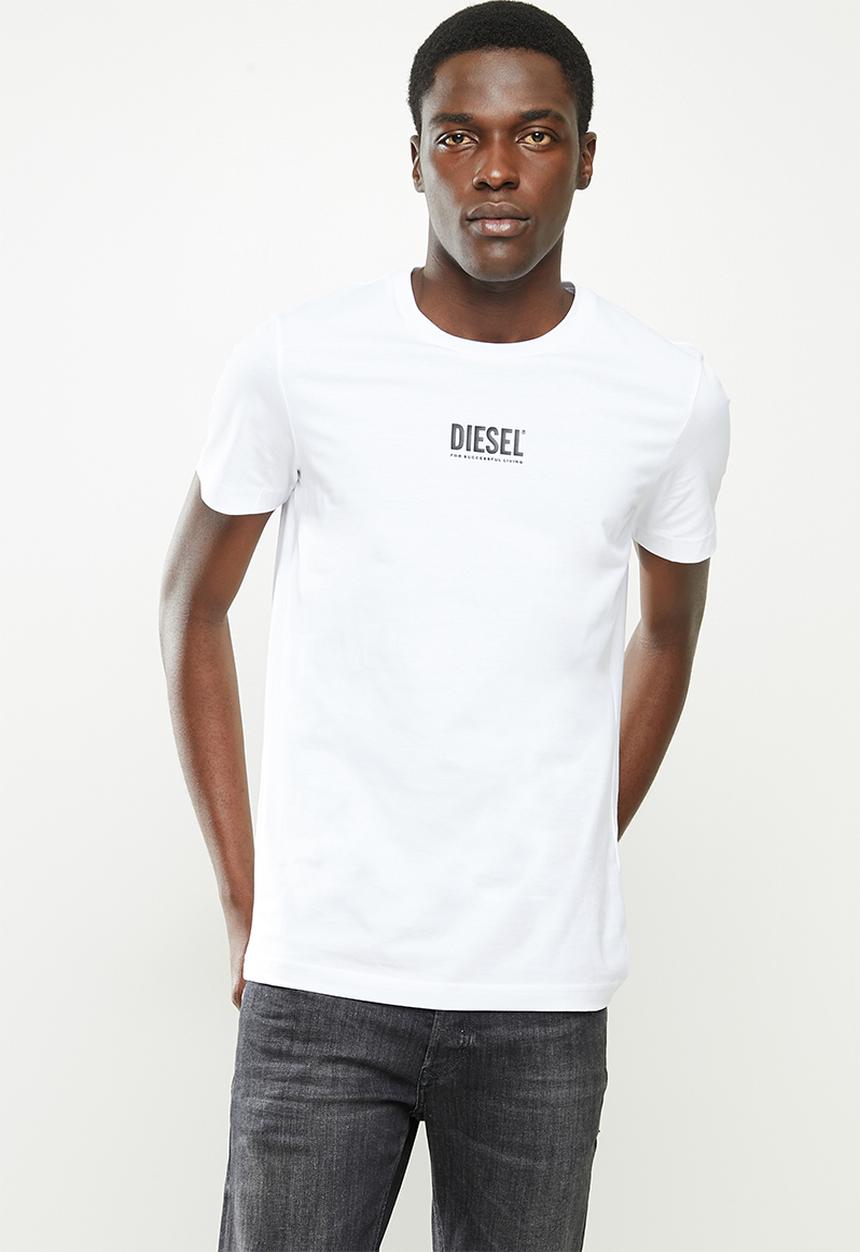 Diesel  - T-diegos-smallogo T-shirt- white