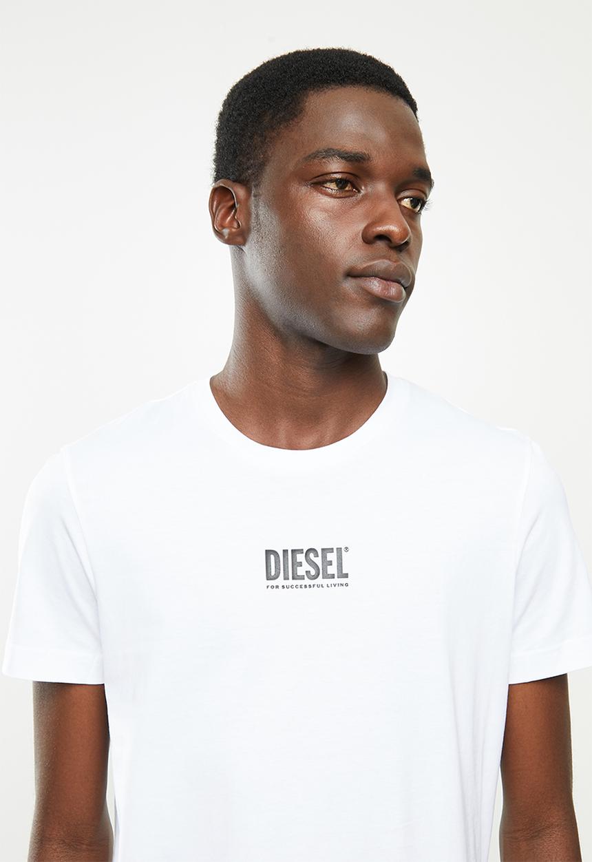 Diesel  - T-diegos-smallogo T-shirt- white