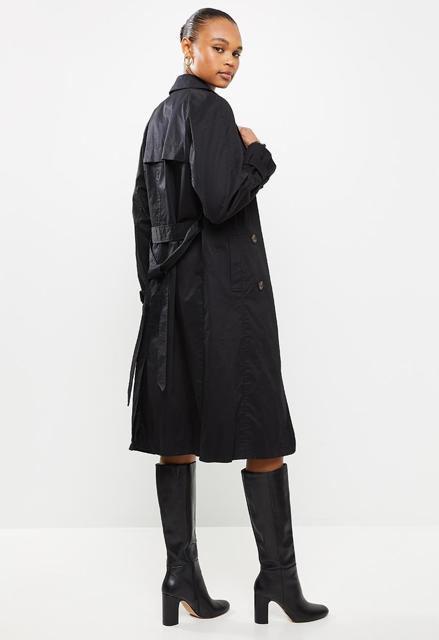 Vero Moda - Munich long trenchcoat - black