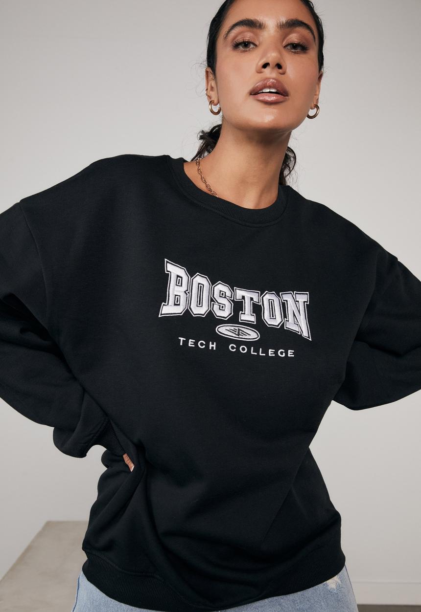 Factorie - Os graphic crew - black/boston tech