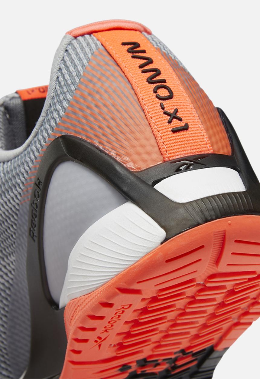 Reebok - Reebok nano x1 grit - cold grey 2/core black/orange flare