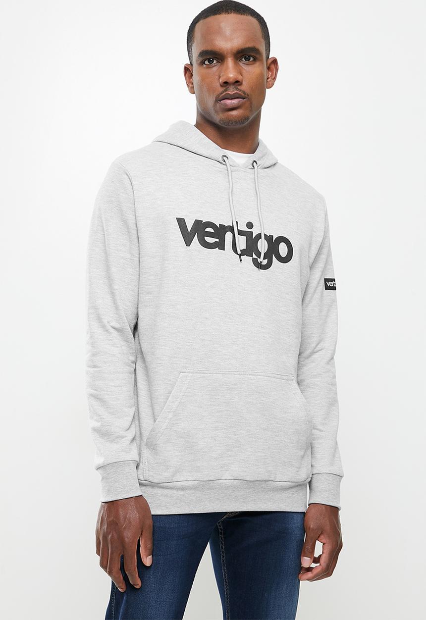 Vertigo - Mens Vertigo sweater pullover hoodie - grey
