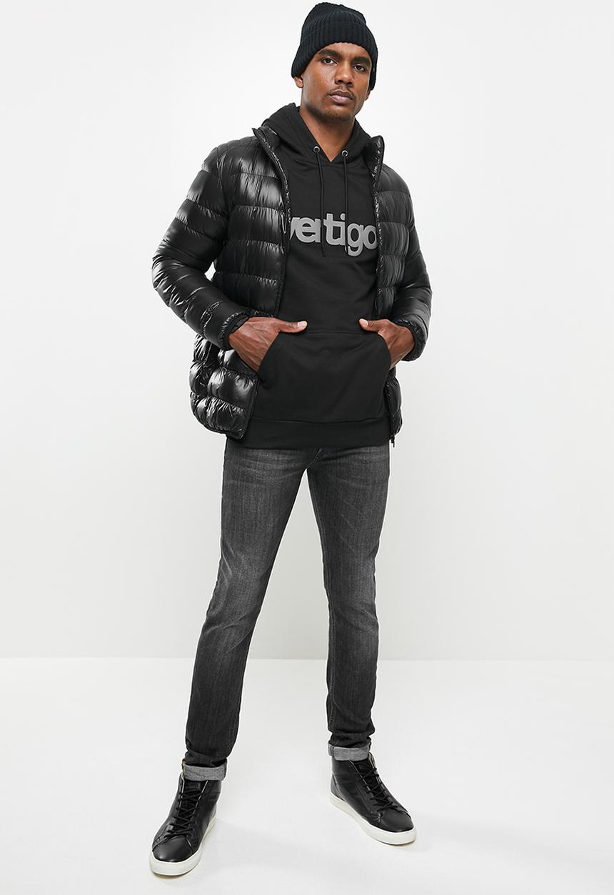 Vertigo - Mens Vertigo sweater pullover hoodie - black