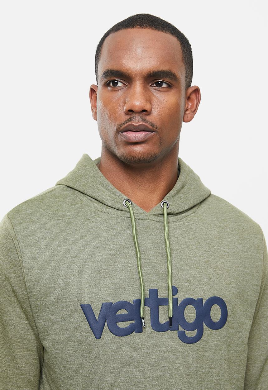 Vertigo - Mens Vertigo sweater pullover hoodie - olive
