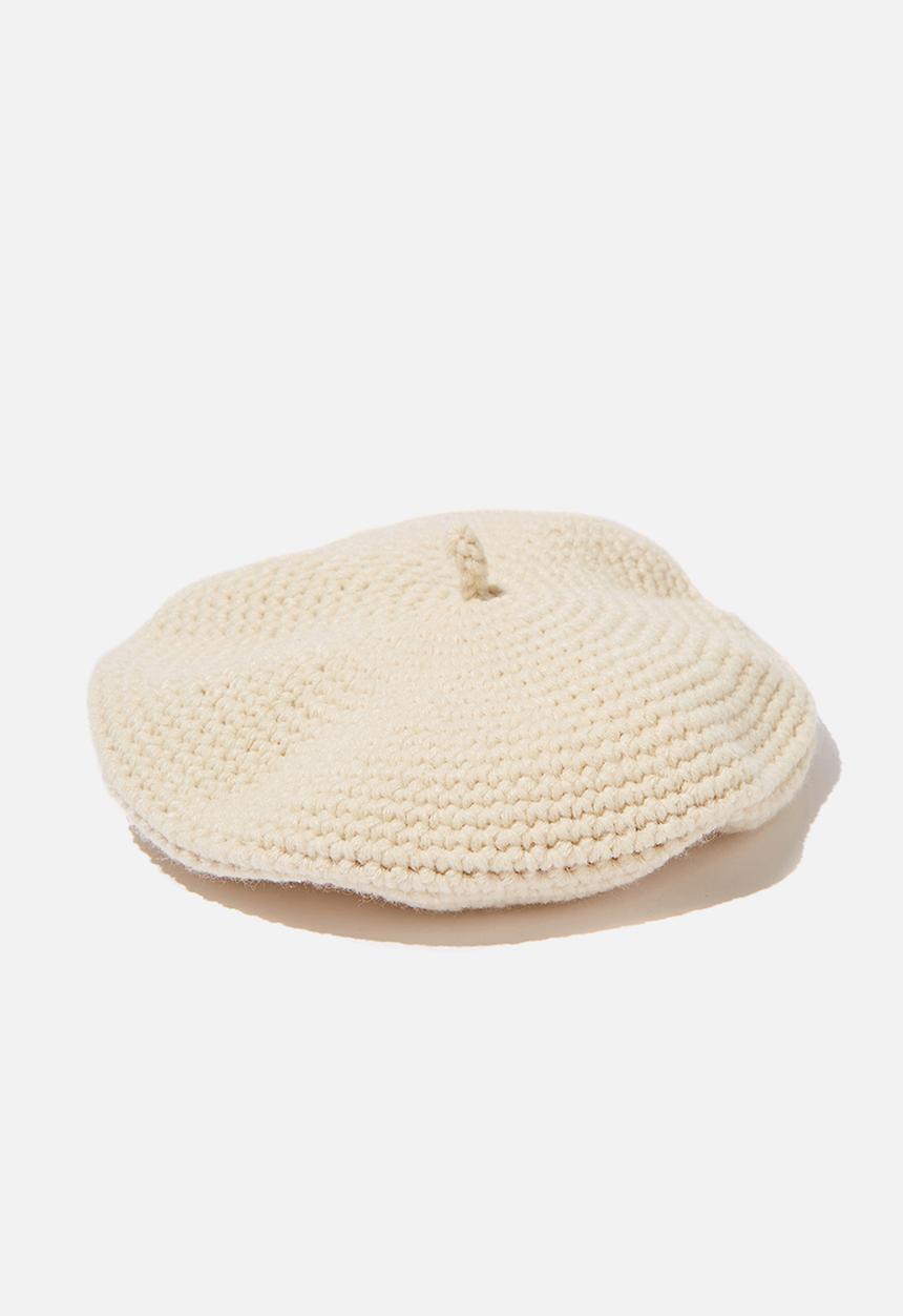 Rubi - Camille crochet beret - ecru