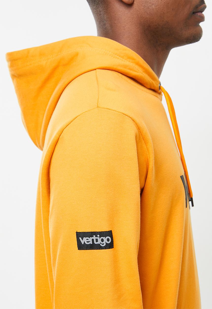 Vertigo - Mens Vertigo sweater pullover hoodie - yellow 