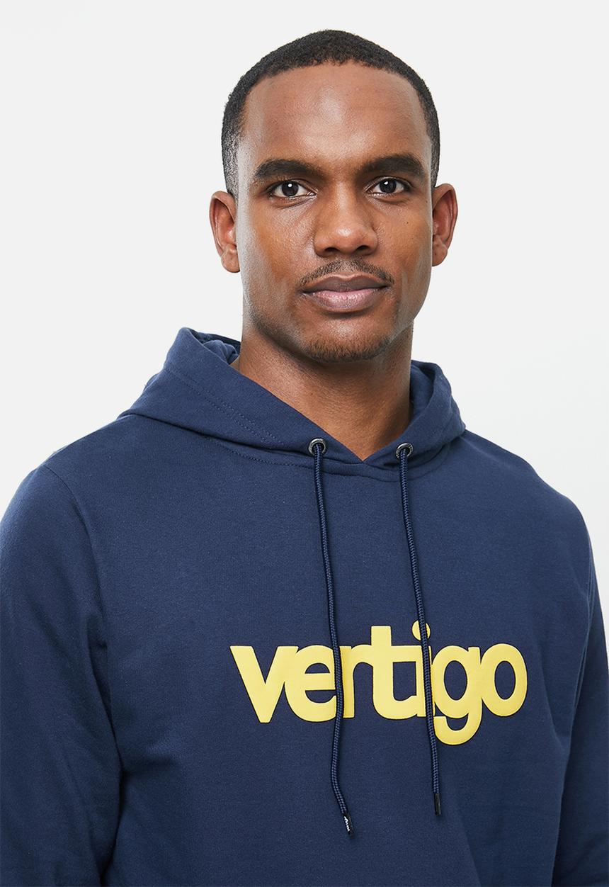 Vertigo - Mens Vertigo sweater pullover hoodie - navy