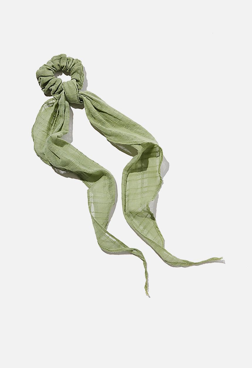 Rubi - New york convertible scrunchie - natural dye dusty green