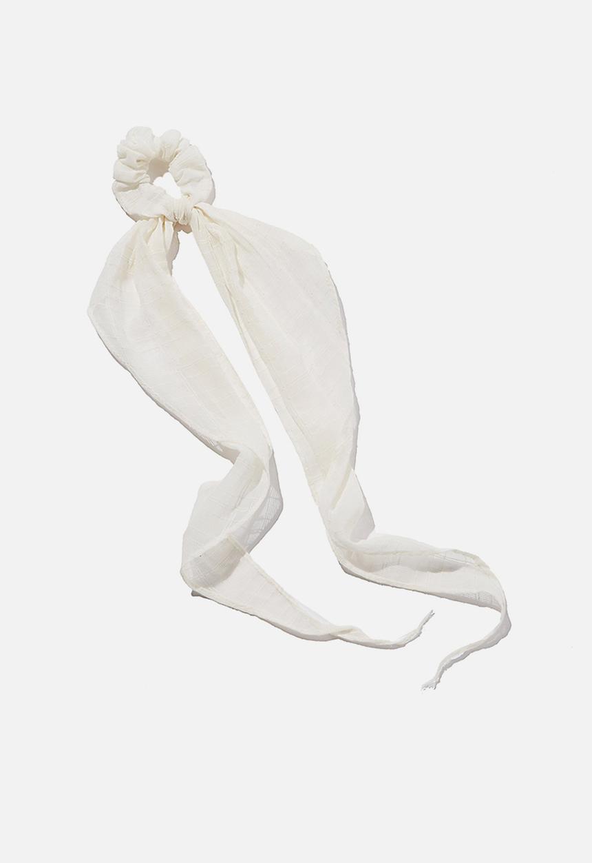 Rubi - New york convertible scrunchie - natural dye white