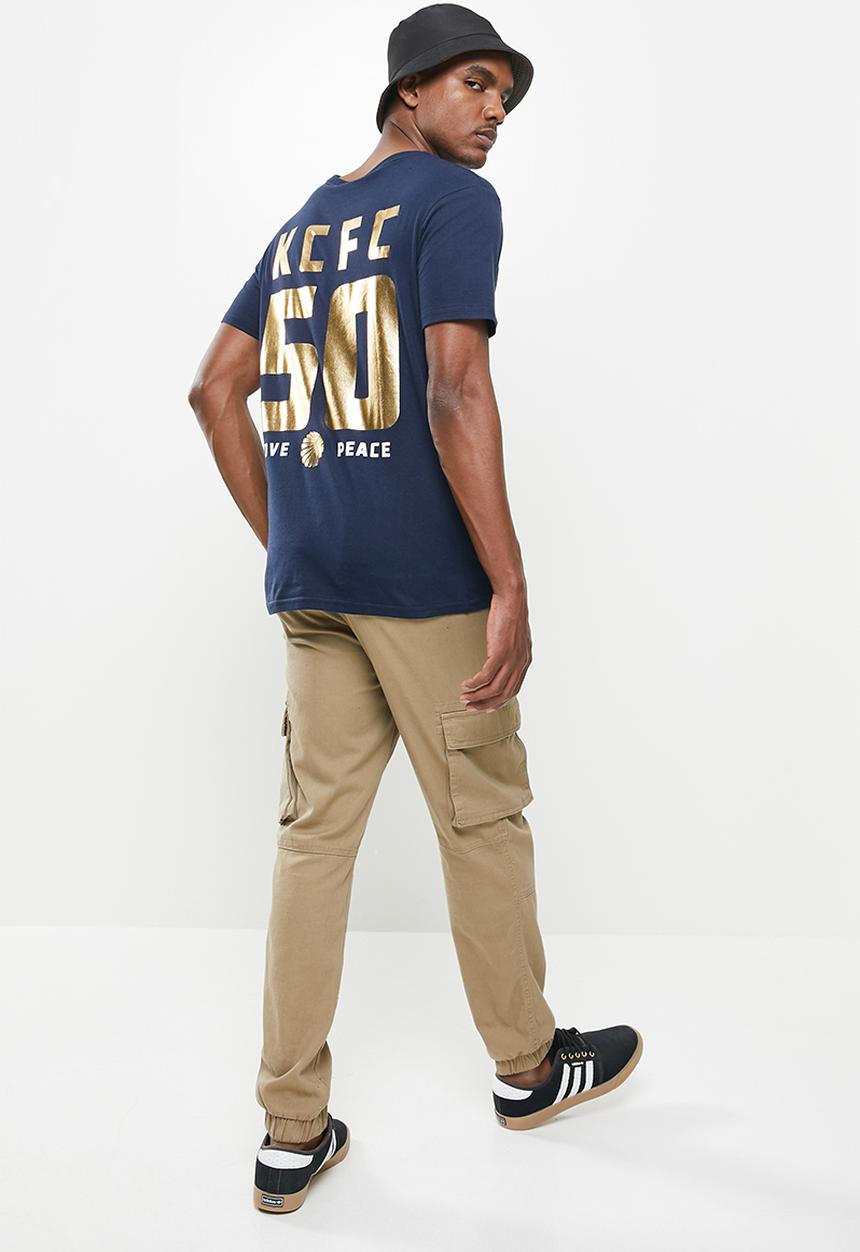 Kaizer Chiefs - Urban Edition - 50 years anniversary T-shirt gold foil - navy