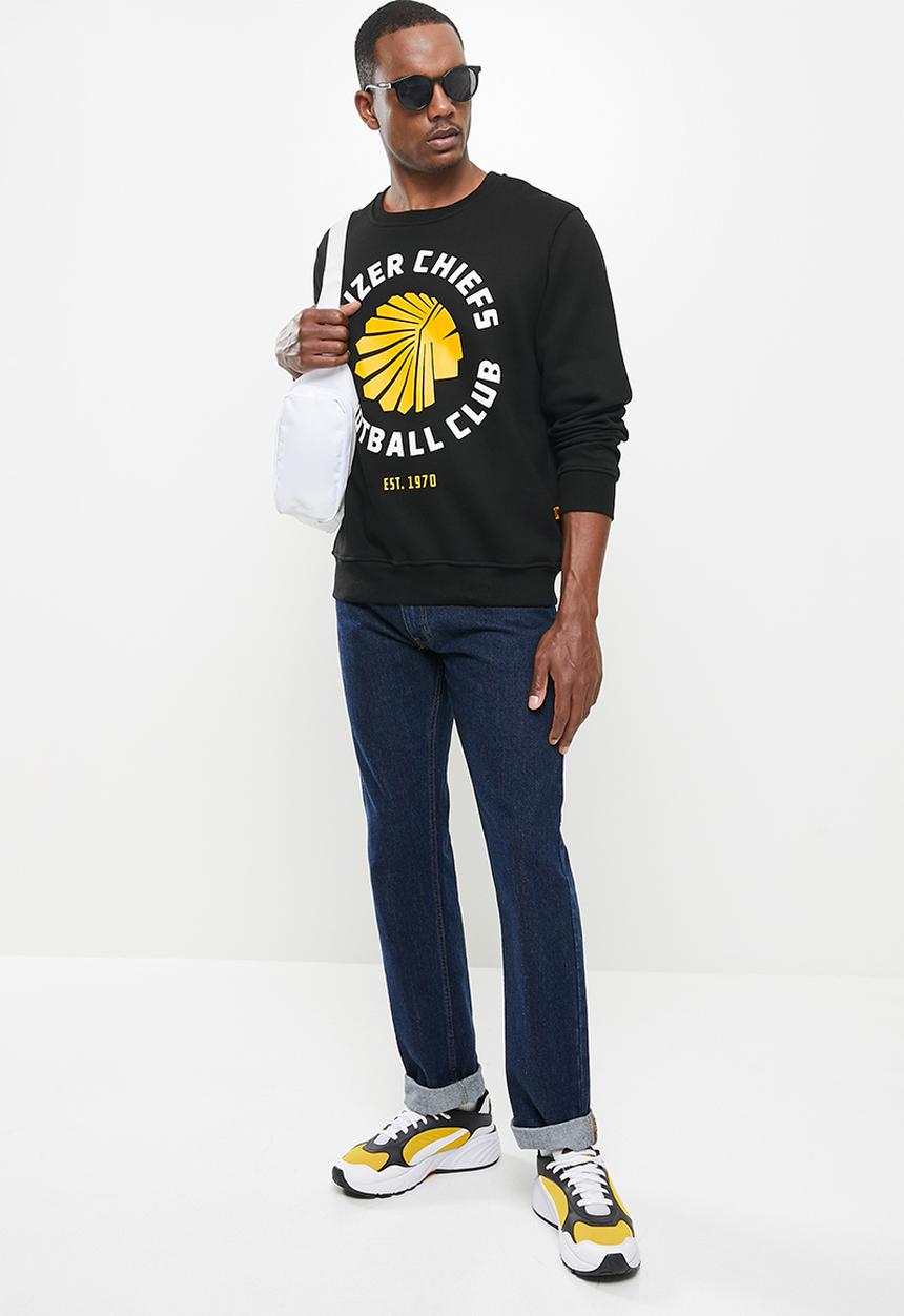 Kaizer Chiefs - Urban Edition - Collegiate logo crew neck sweater - black