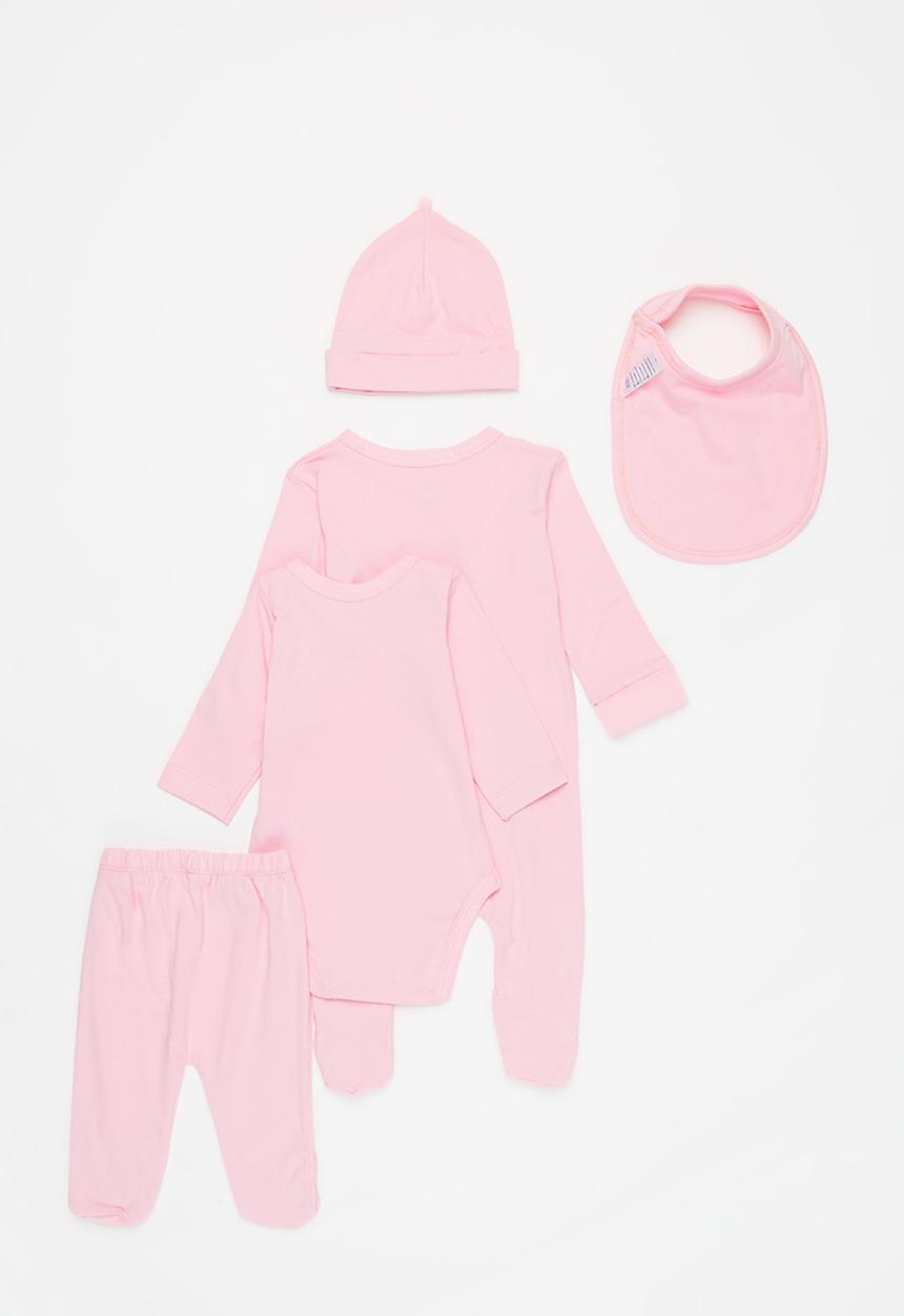 Superbalist Kids - Baby girls 5 pack essential set - pink