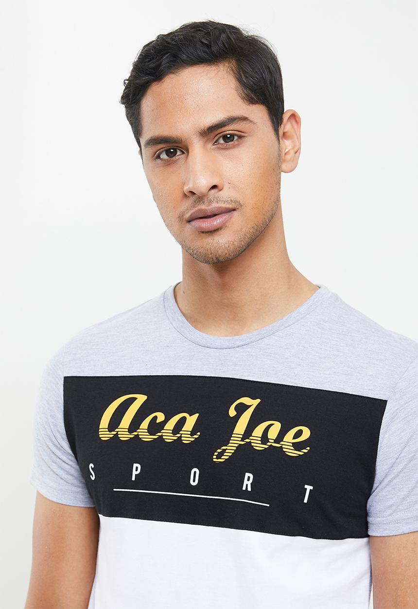 Aca Joe - Aca joe T-shirt - grey & yellow